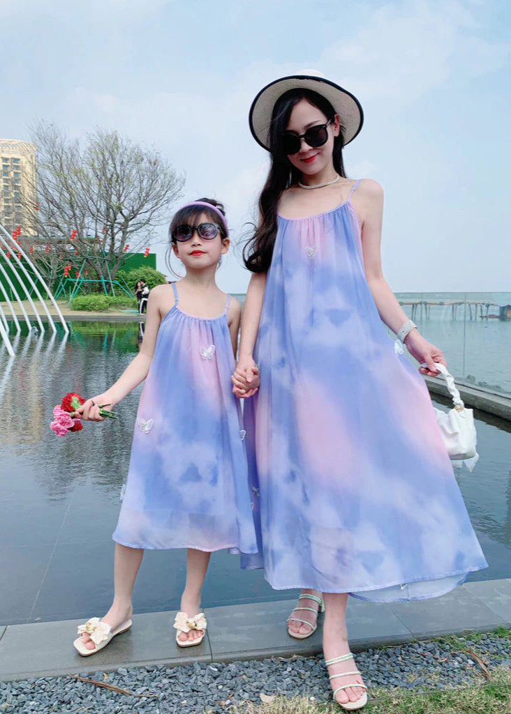 Darling Purple Mom & Me Dress