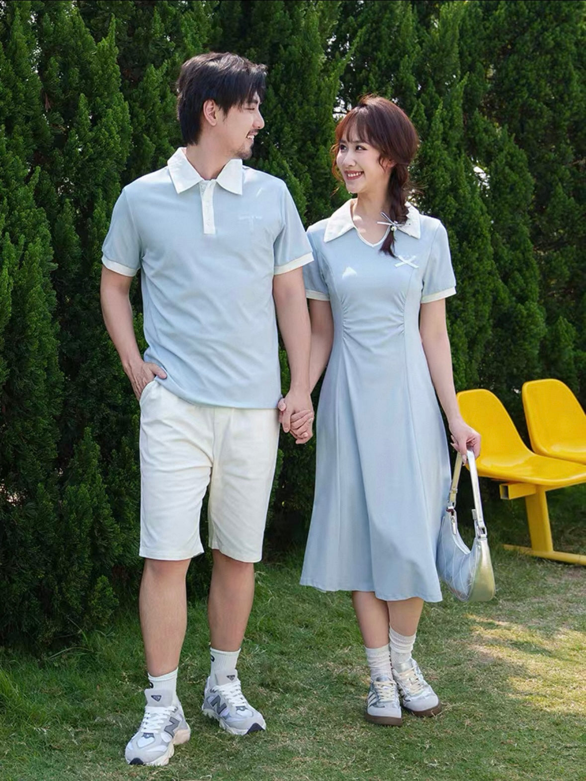Fresh Blue Family Outfit