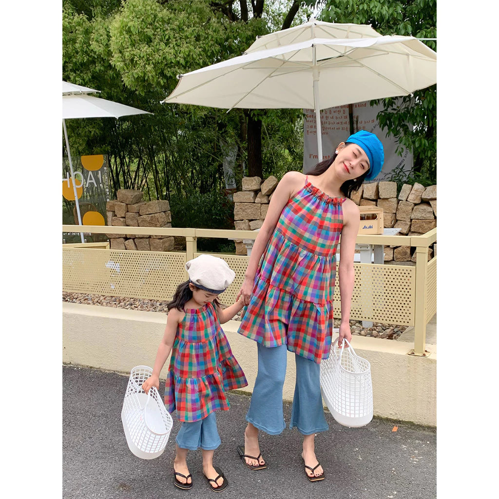 Multi Plaid Mom & Me Set