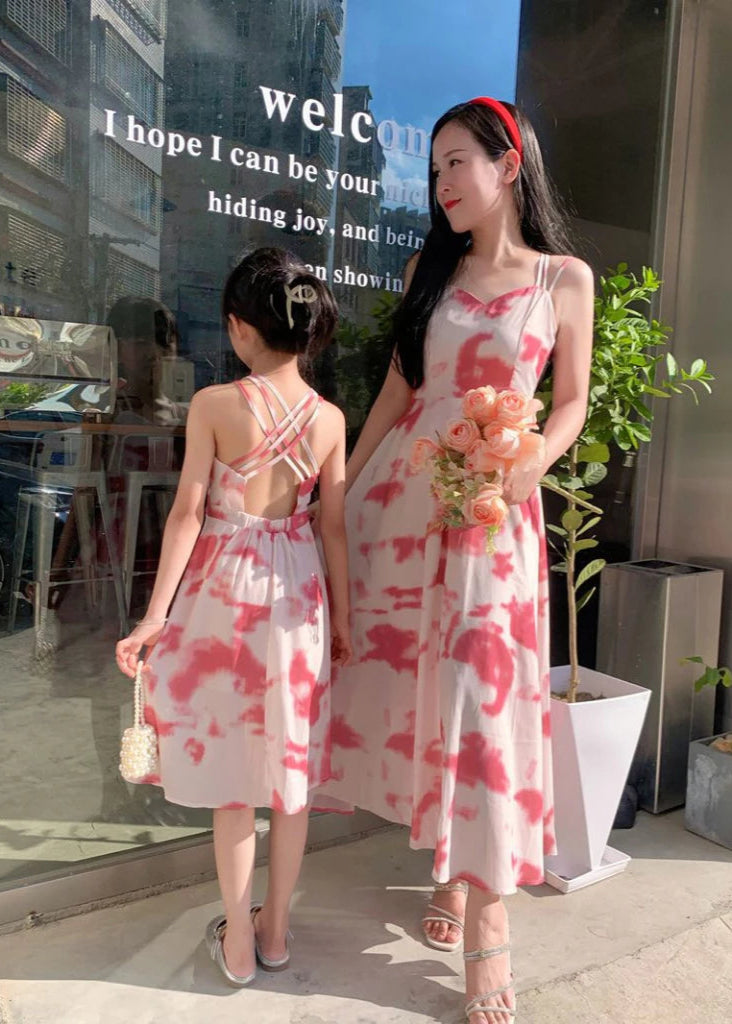Pink Summer Mom & Me Dress