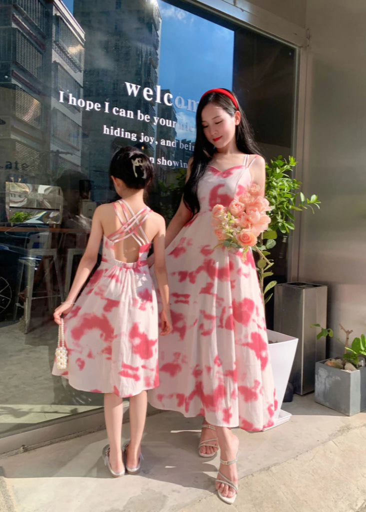 Pink Summer Mom & Me Dress