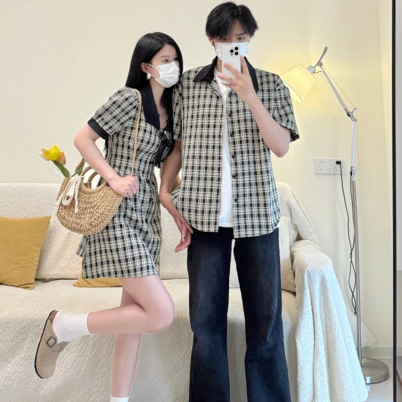 Checkered Couple Set